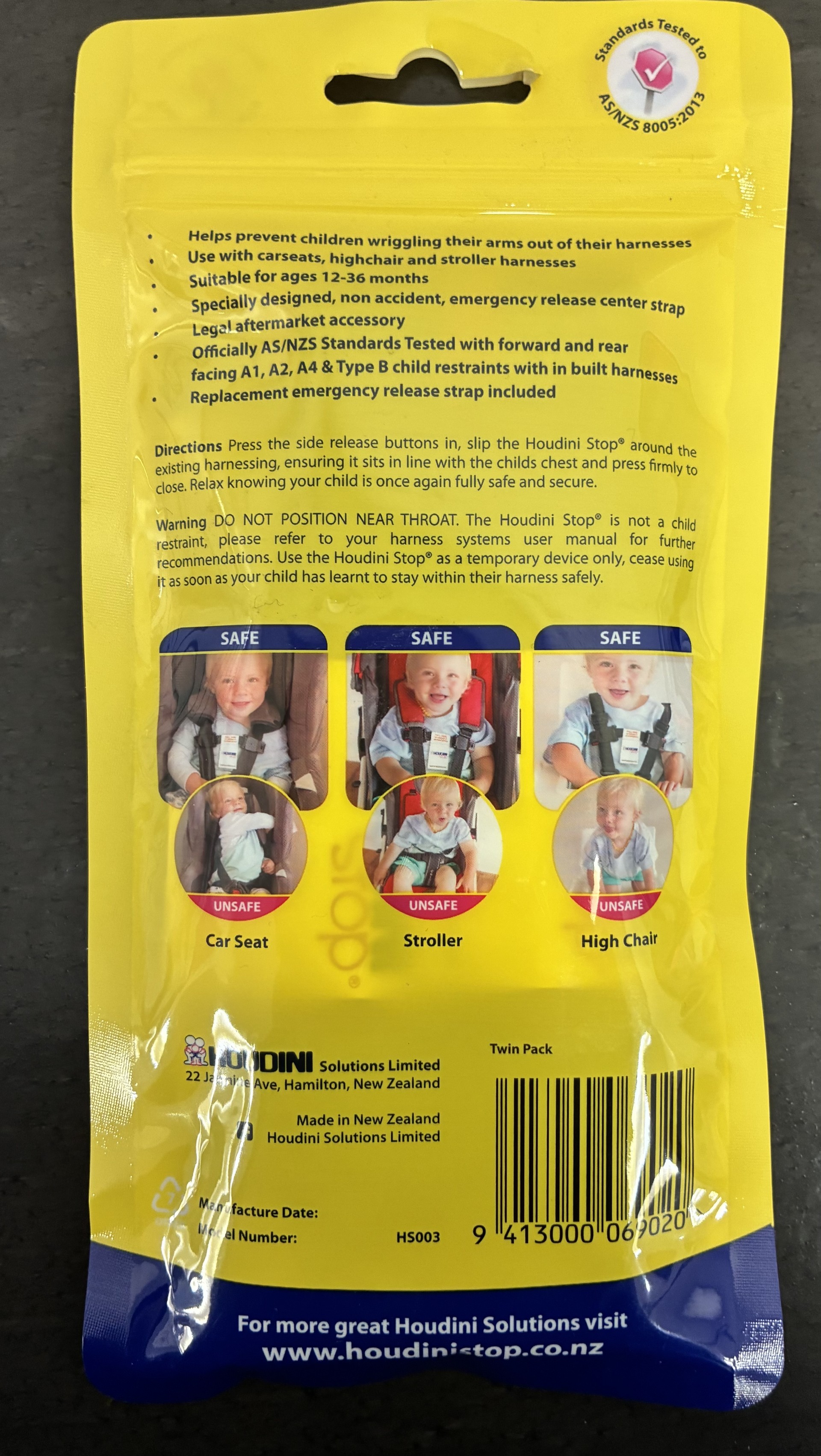 Houdini Stop strap- 2 straps