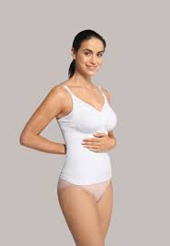 Carriwell Seamless Nursing Top with Shapewear White* - Best For Baby